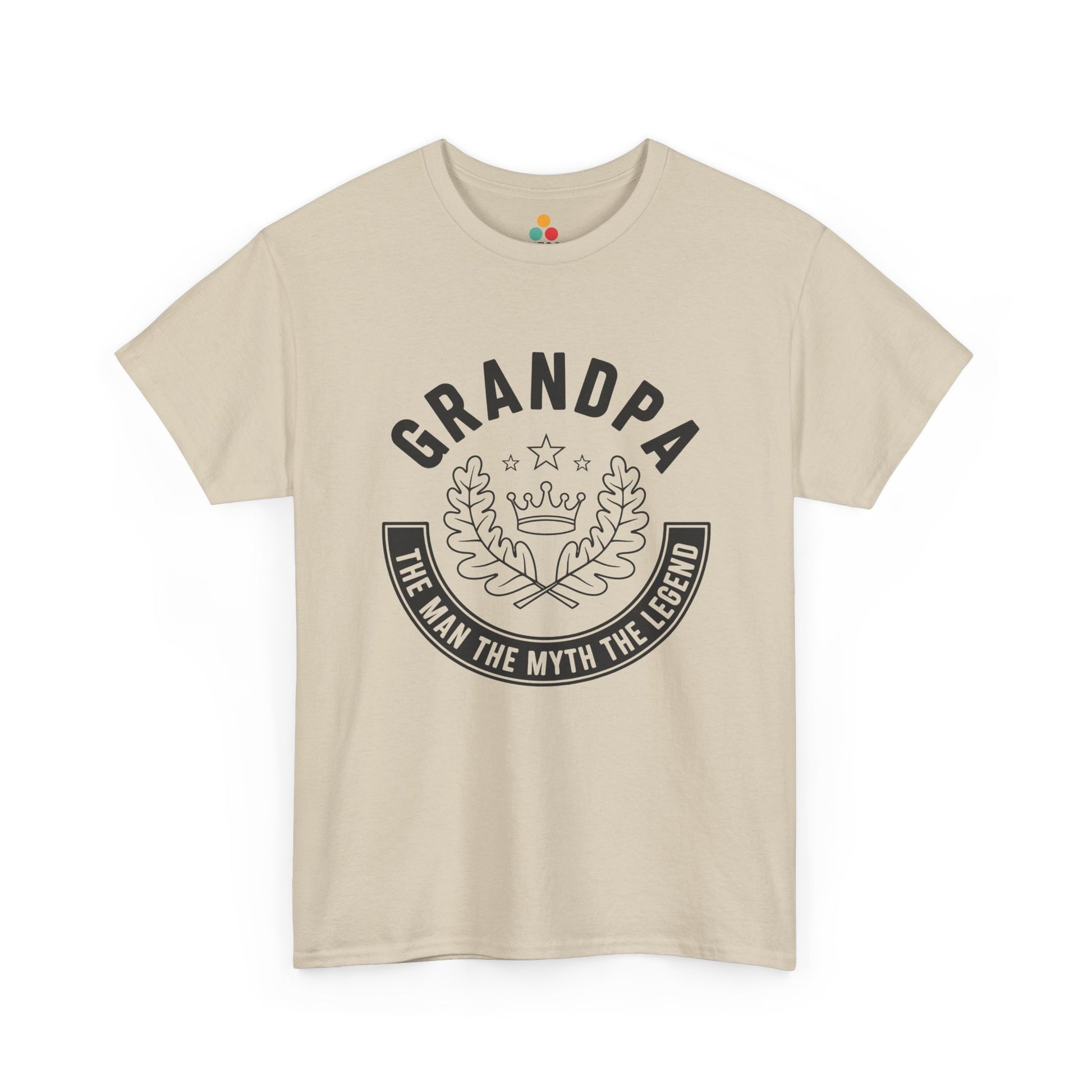 Grandpa The Man The Myth The Legend beige T-Shirt – Vintage Grandfather Gift | TEEZOCA 