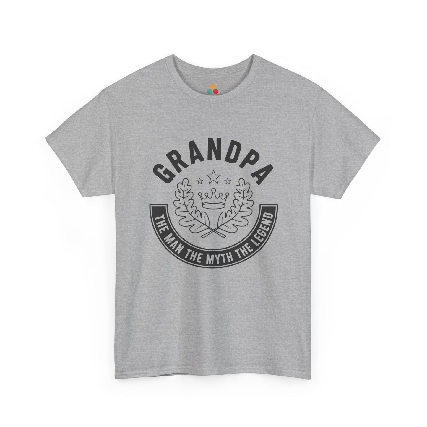 Grandpa The Man The Myth The Legend sport grey T-Shirt – Vintage Grandfather Gift | TEEZOCA 