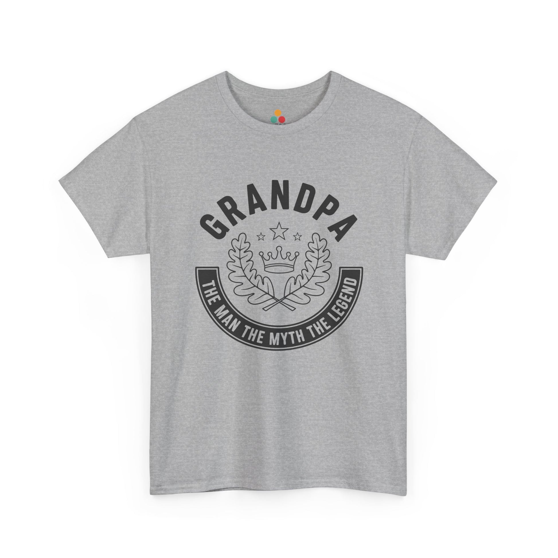 Grandpa The Man The Myth The Legend sport grey T-Shirt – Vintage Grandfather Gift | TEEZOCA 