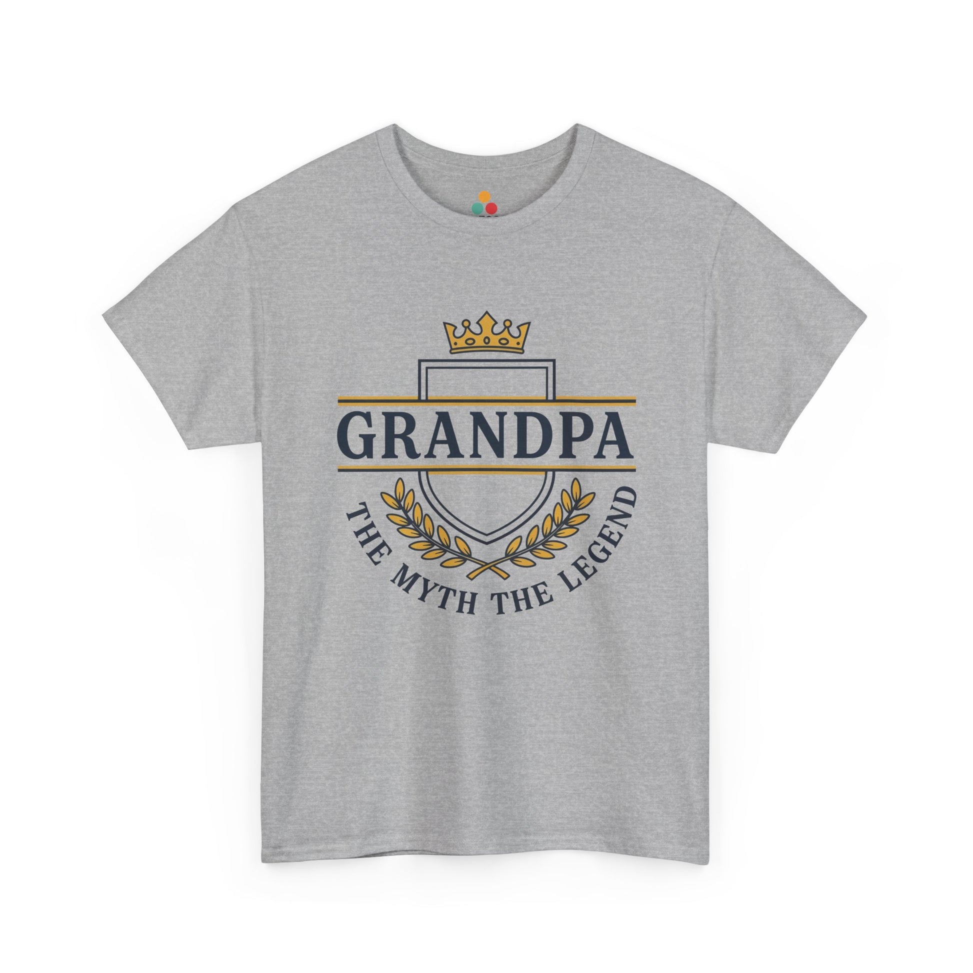 Grandpa The Myth The Legend Gray T-Shirt – Vintage Grandpa Gift | TEEZOCA 