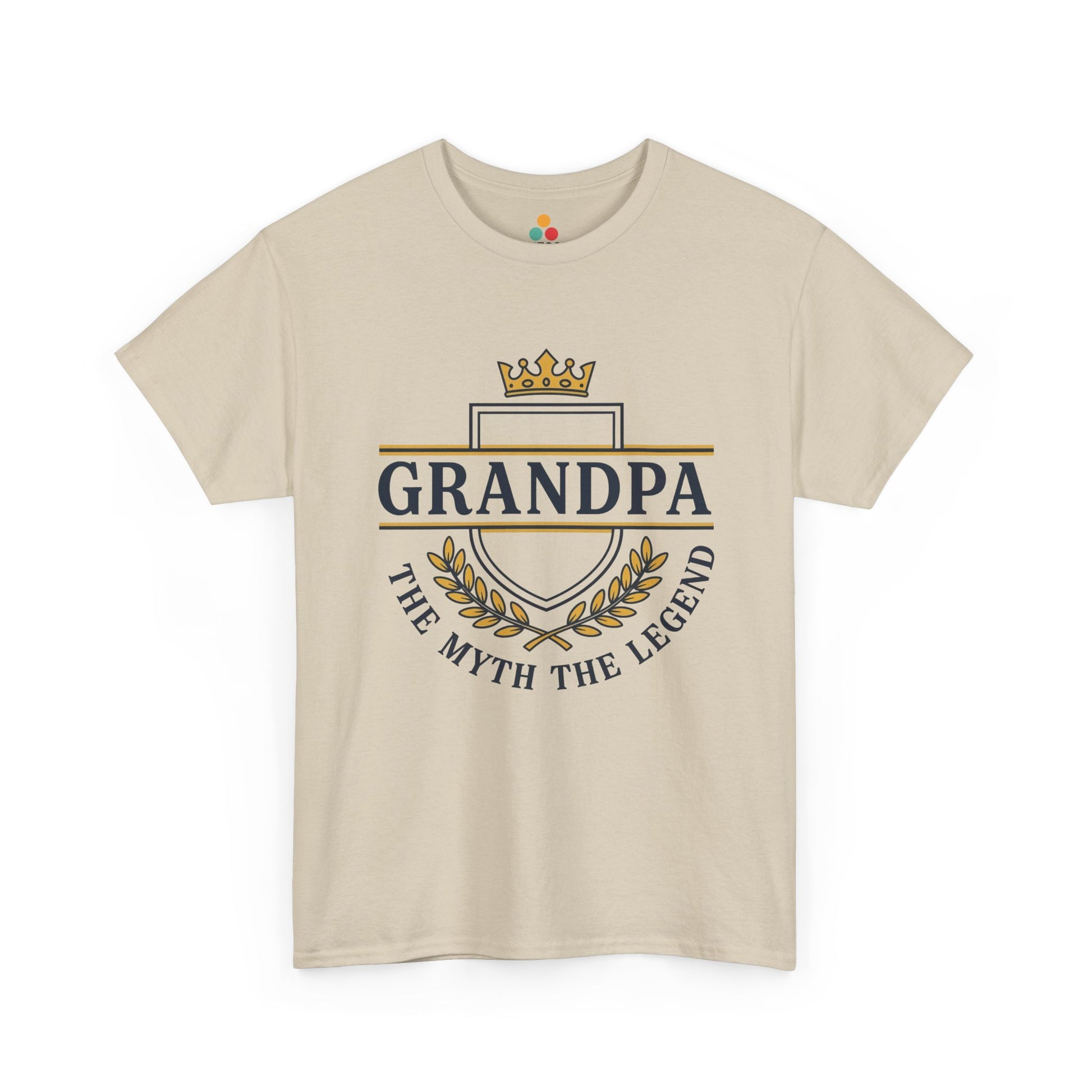 Grandpa The Myth The Legend beige  T-Shirt – Vintage Grandpa Gift | TEEZOCA 