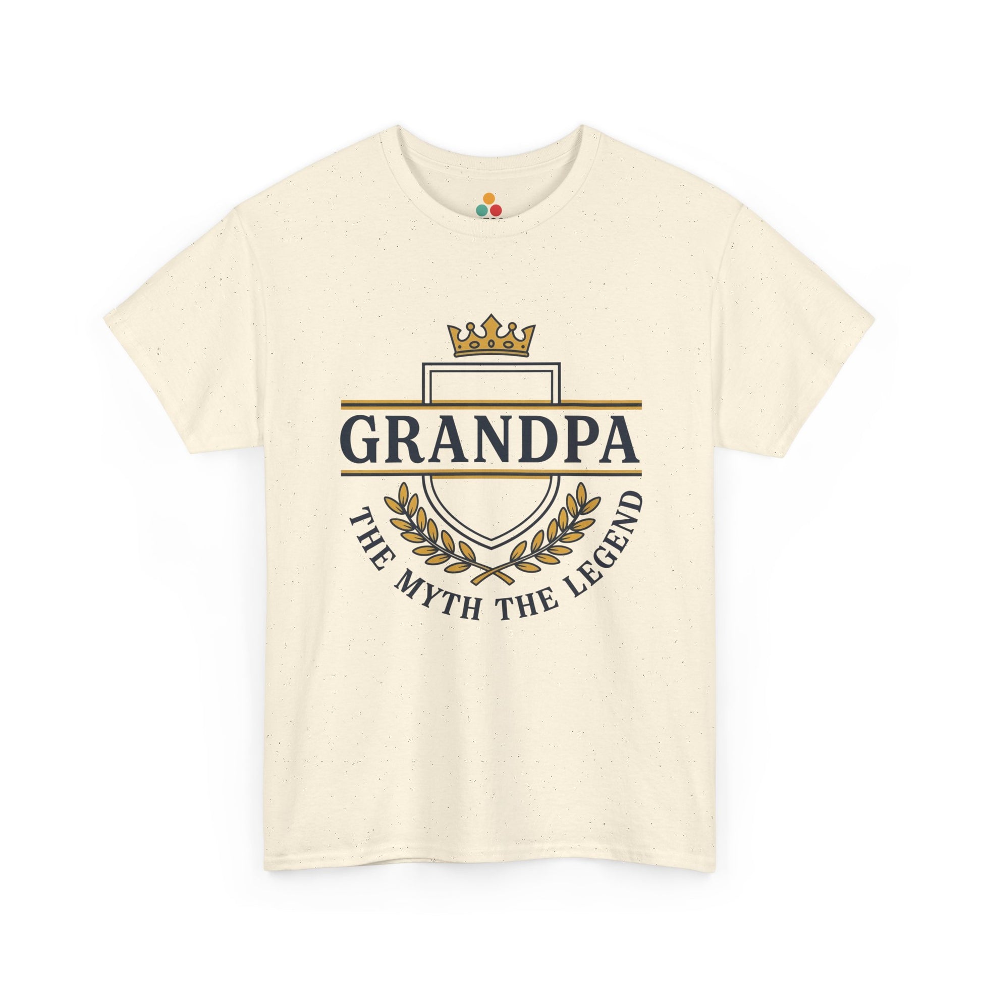 Grandpa The Myth The Legend cream T-Shirt – Vintage Grandpa Gift | TEEZOCA 