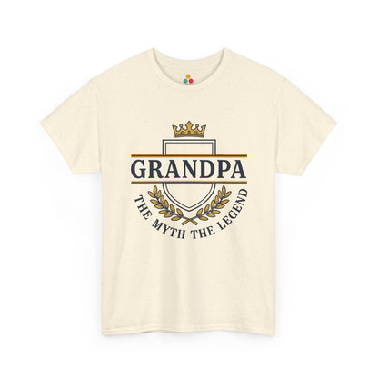 Grandpa The Myth The Legend cream T-Shirt – Vintage Grandpa Gift | TEEZOCA 