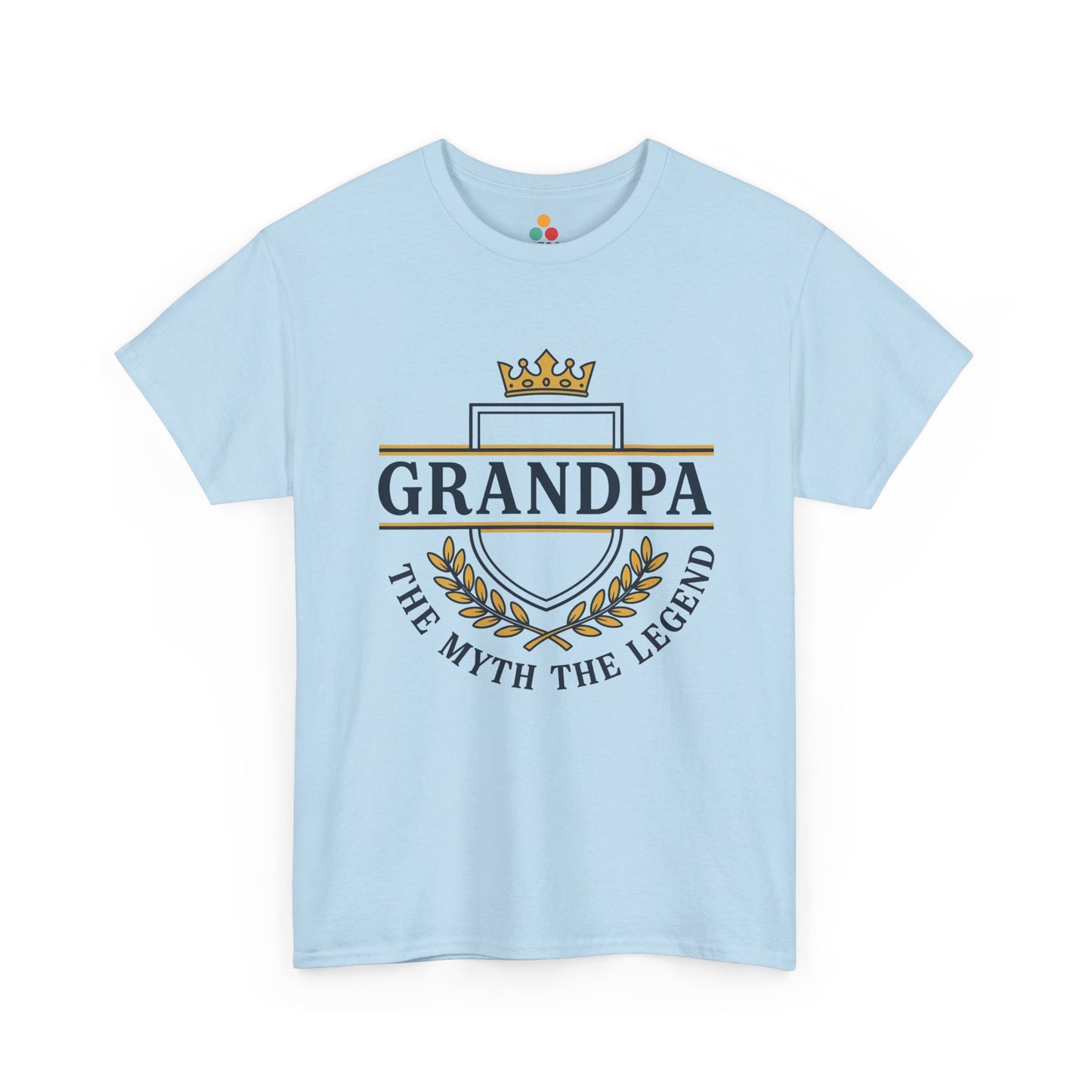 Grandpa The Myth The Legend light blue T-Shirt – Vintage Grandpa Gift | TEEZOCA 