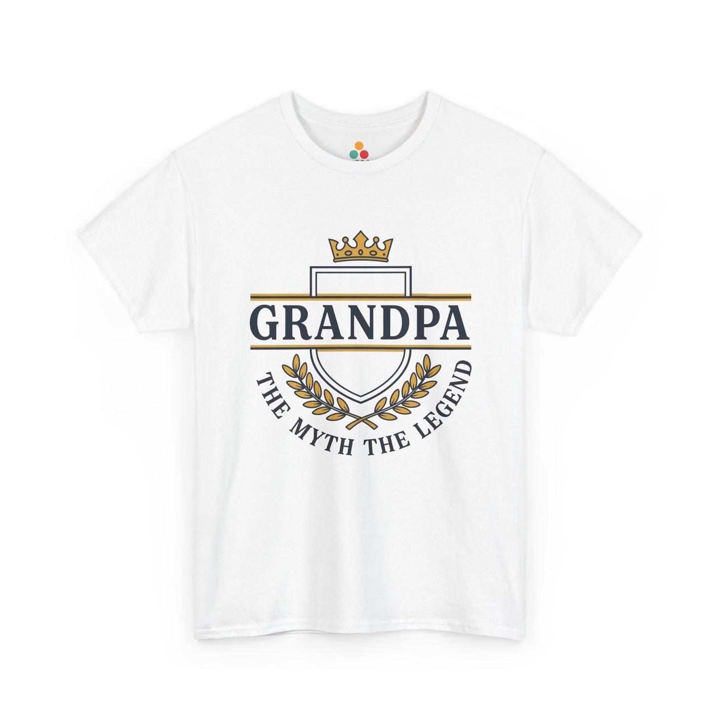 Grandpa The Myth The Legend white  T-Shirt – Vintage Grandpa Gift | TEEZOCA 