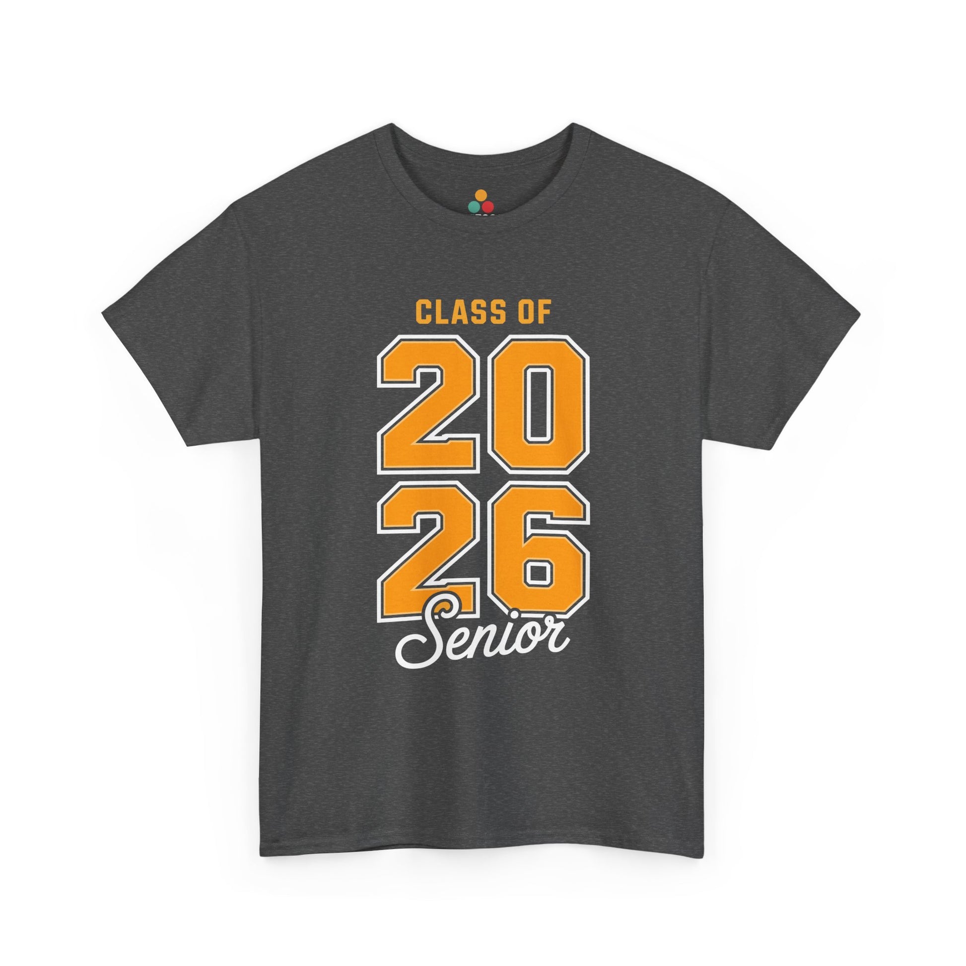 Gray TEEZOCA Class of 2026 athletic font graduation tee.