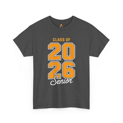 Gray TEEZOCA Class of 2026 athletic font graduation tee.