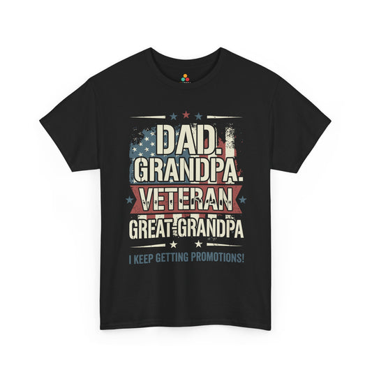 Great Grandpa Veteran Shirt Funny Gift Patriotic Unisex T-shirt | TEEZOCA 