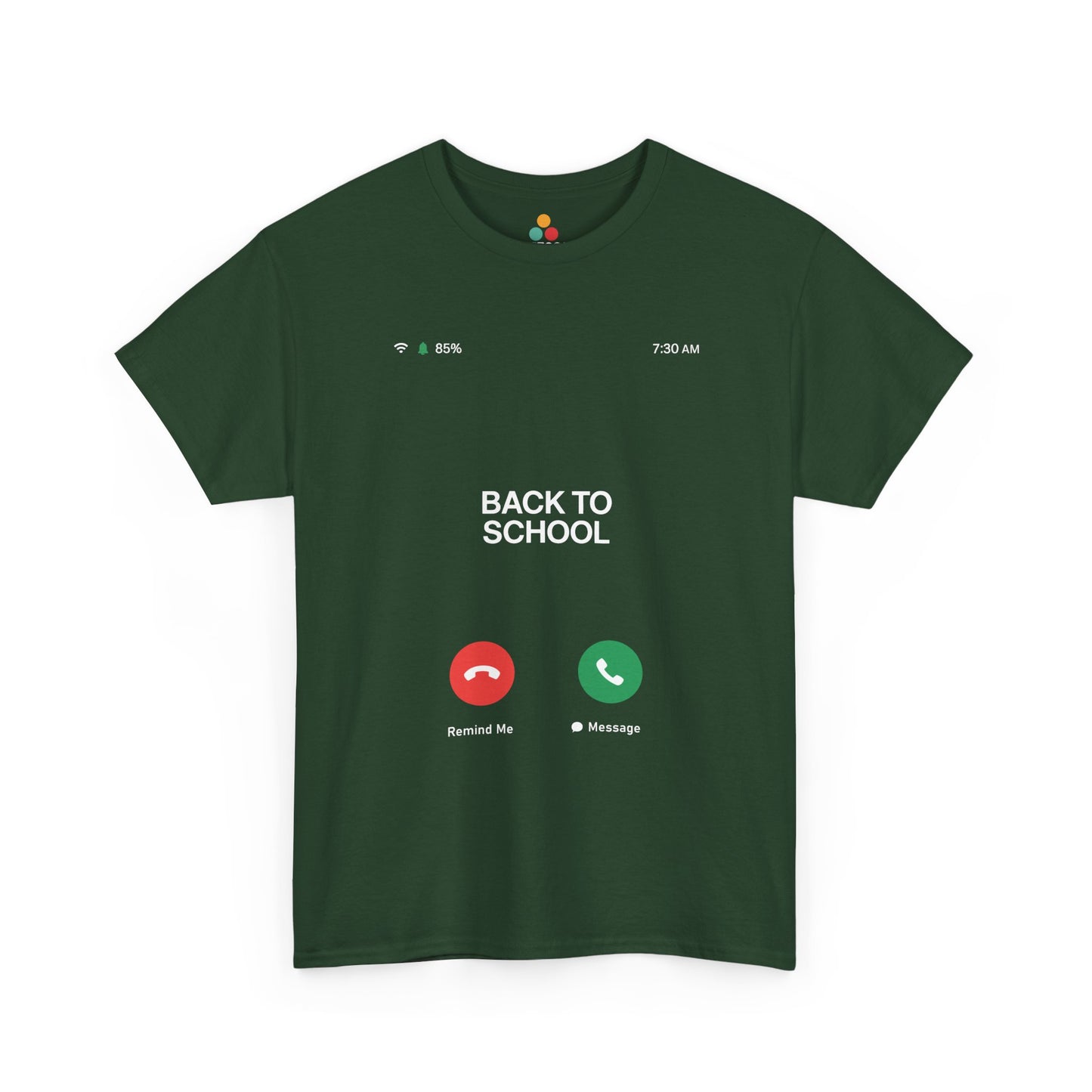 Green Back To School Phone Reminder Sarcastic T-Shirt – Funny Teacher Tee