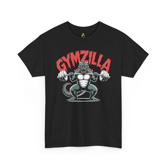 Gymzilla Funny Weightlifting Monster Graphic Unisex T-shirt | TEEZOCA Gymzilla monster weightlifting Unisex T-shirt graphic