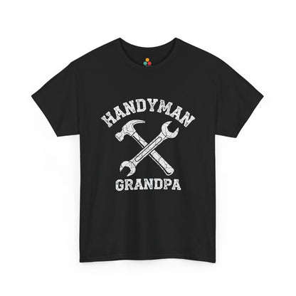 Handyman Grandpa Black T‑Shirt – Funny Grandpa Gift | TEEZOCA 