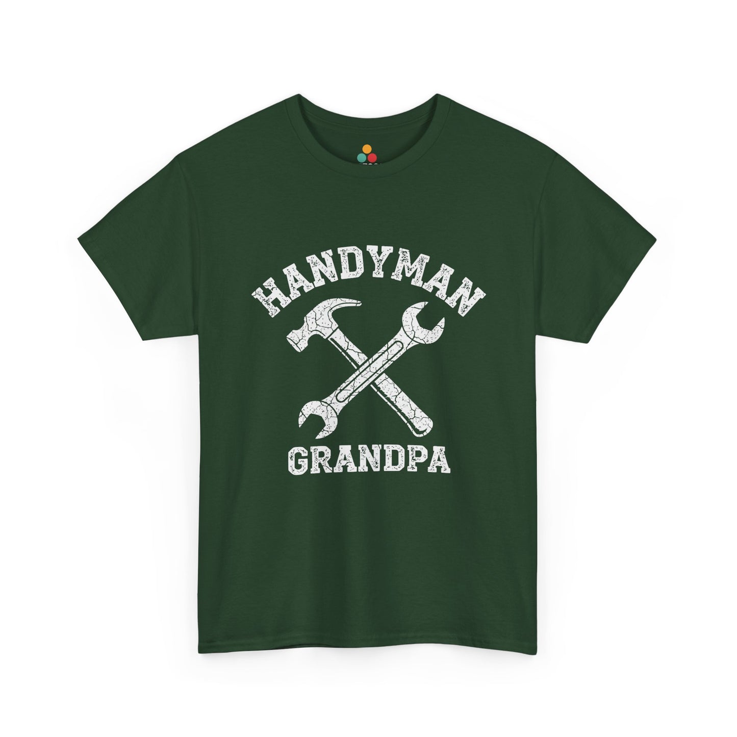 Handyman Grandpa Forest Green T‑Shirt – Funny Grandpa Gift | TEEZOCA 