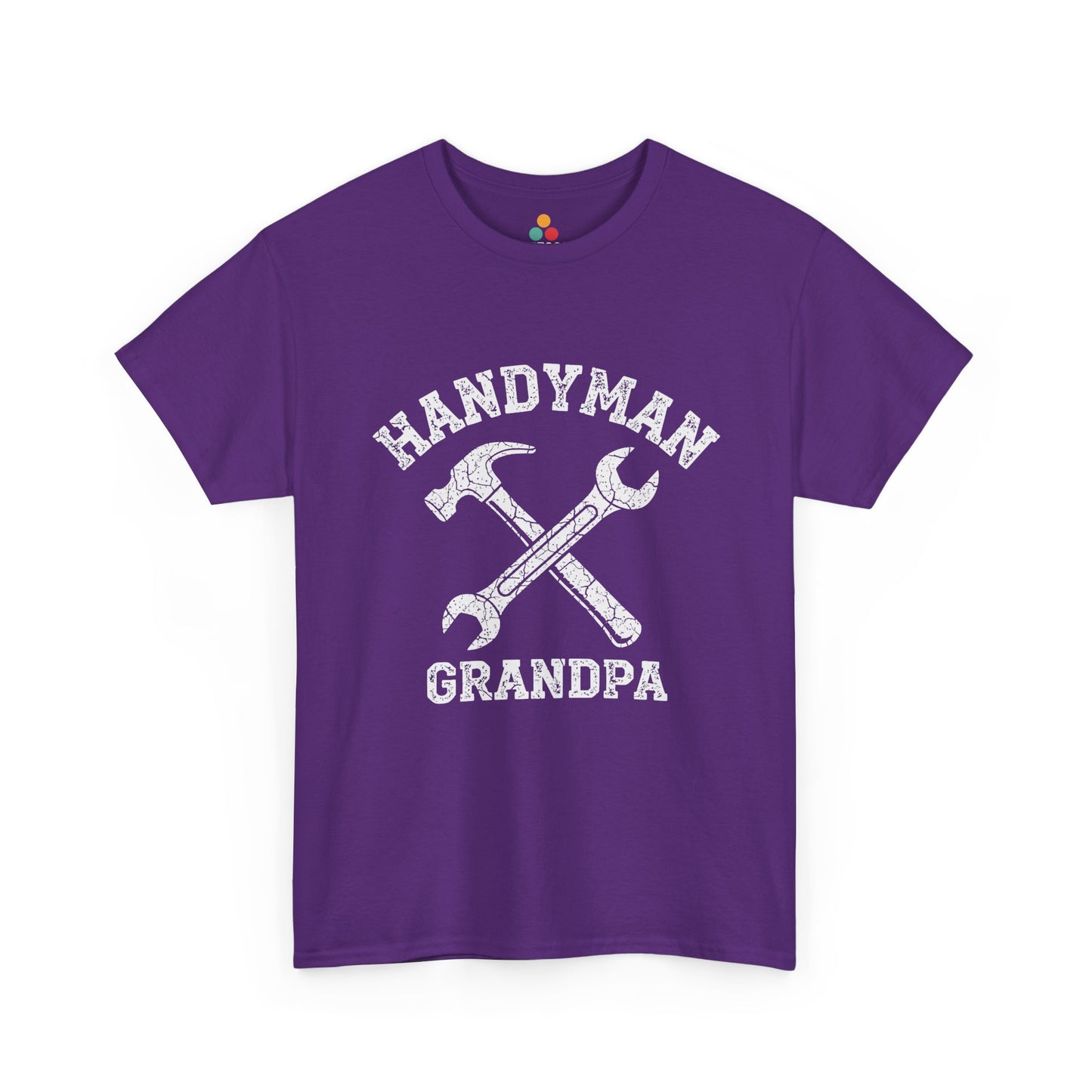 Handyman Grandpa Purple T‑Shirt – Funny Grandpa Gift | TEEZOCA 