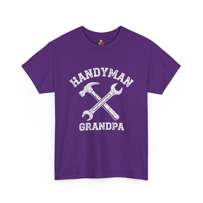 Handyman Grandpa Purple T‑Shirt – Funny Grandpa Gift | TEEZOCA 