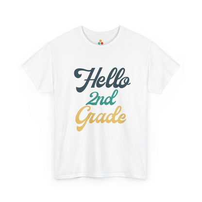 Hello 2nd Grade Retro Teacher T-Shirt – Back to School Gift for Teachers TEEZOCA