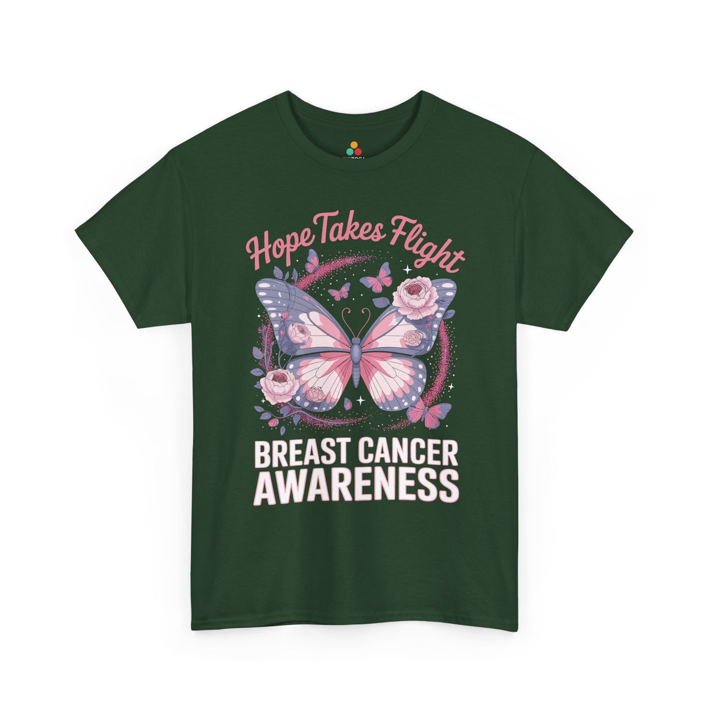 Hope Takes Flight Breast Cancer Awareness Unisex T-shirt | TEEZOCA 