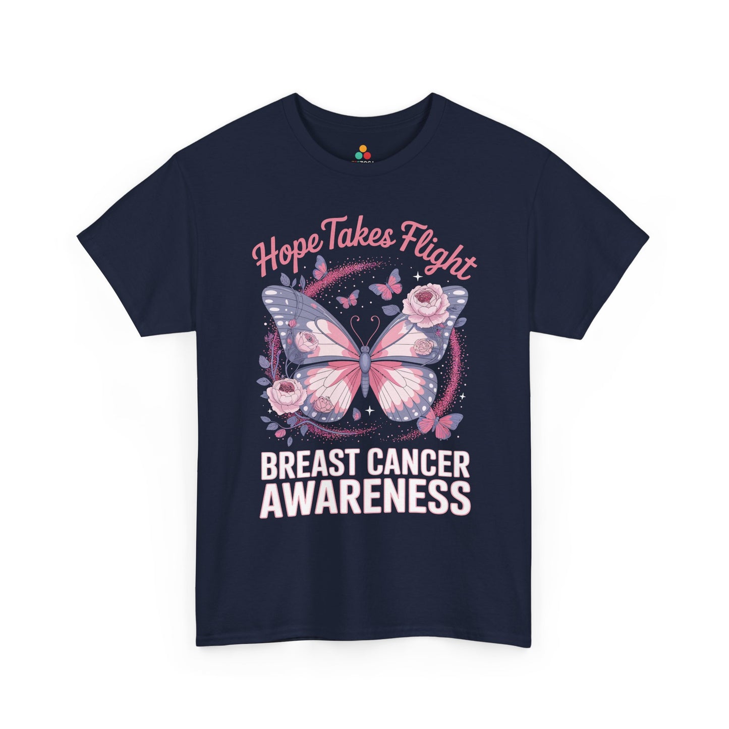 Hope Takes Flight Breast Cancer Awareness Unisex T-shirt | TEEZOCA 