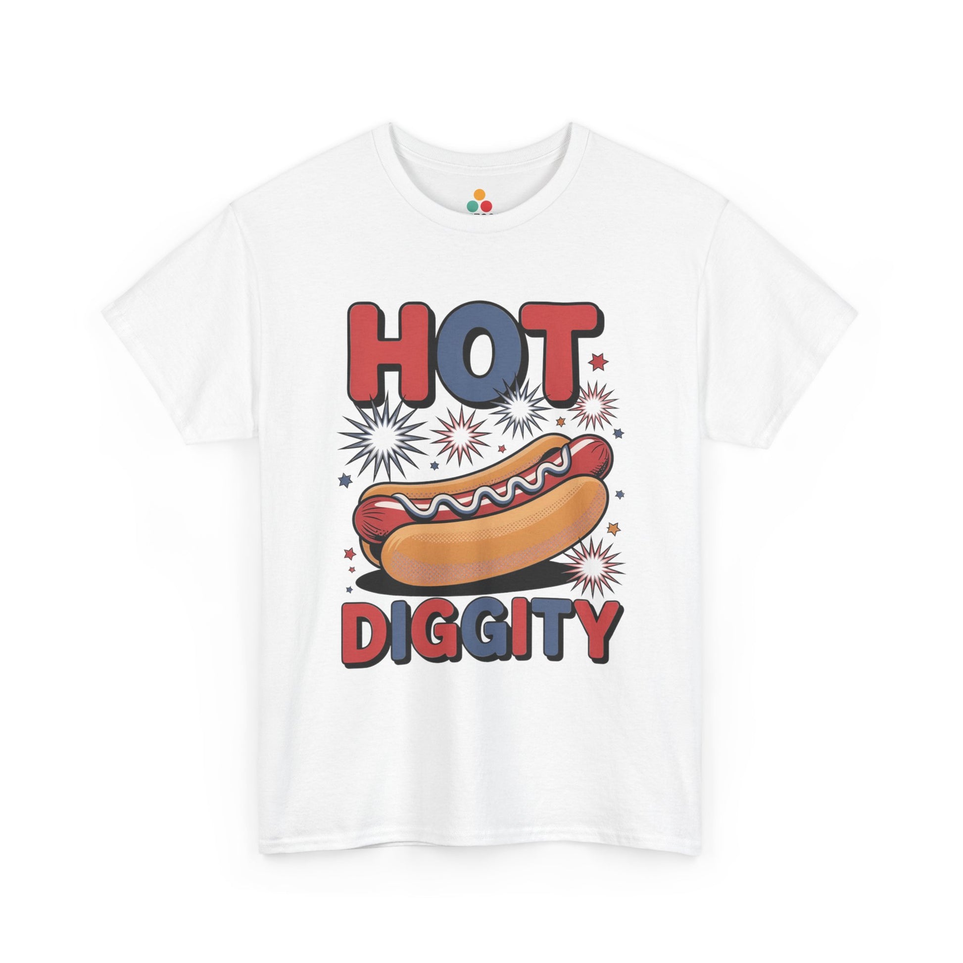 Hot Diggity Dog Shirt — Pop Art Hot Dog T-shirt for Cookouts | TEEZOCA 