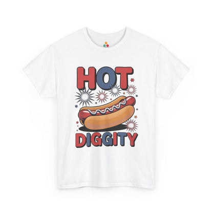 Hot Diggity Dog Shirt — Pop Art Hot Dog T-shirt for Cookouts | TEEZOCA 