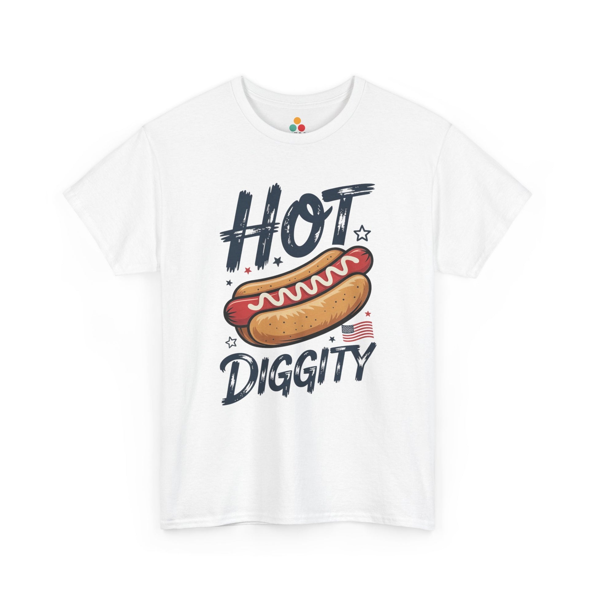Hot Dog Shirt — Hot Diggity Dog Funny 4th of July BBQ T-shirt | TEEZOCA 