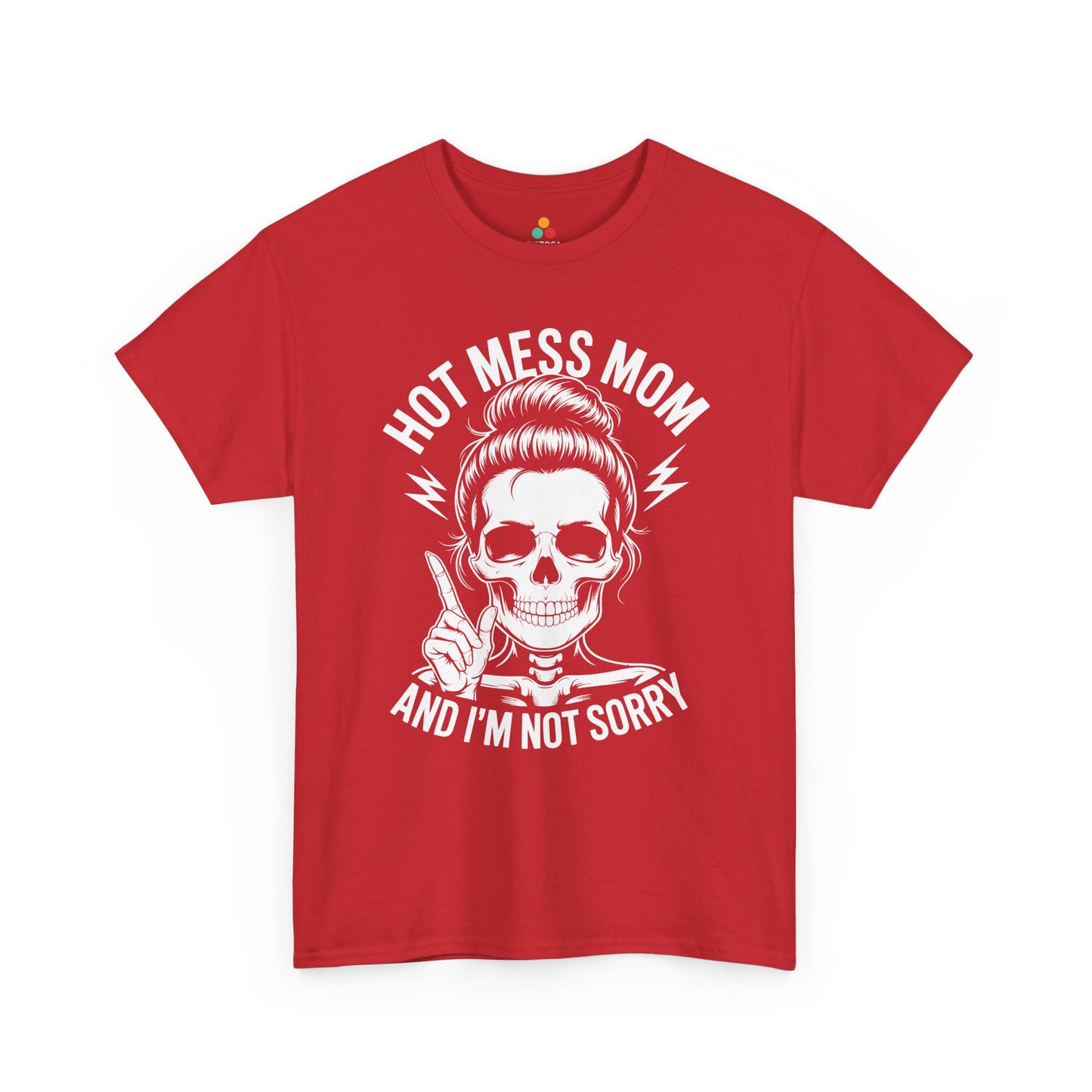 Hot Mess Mom Women's T-shirt Funny Mom Life Mother's Day Gift | TEEZOCA 