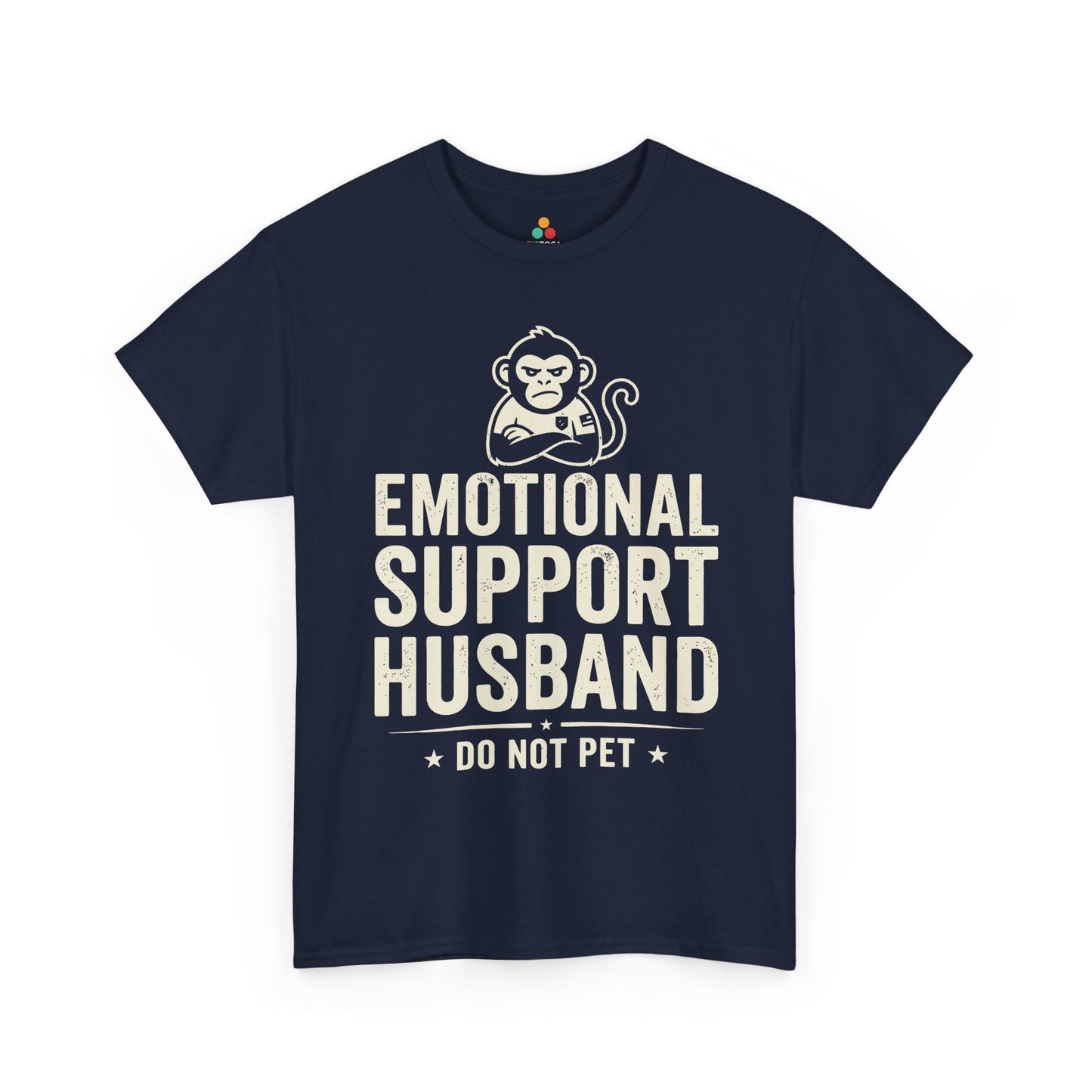 Emotional Support Husband Do Not Pet Funny Husband Unisex T-shirt | TEEZOCA 