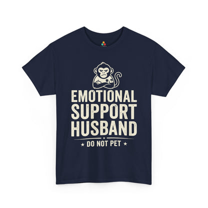 Emotional Support Husband Do Not Pet Funny Husband Unisex T-shirt | TEEZOCA 