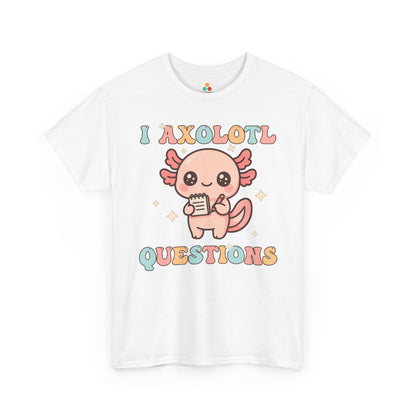 I Axolotl Questions Cute Kawaii Axolotl Pun Unisex T-shirt | TEEZOCA adorable learning axolotl Unisex T-shirt aesthetic