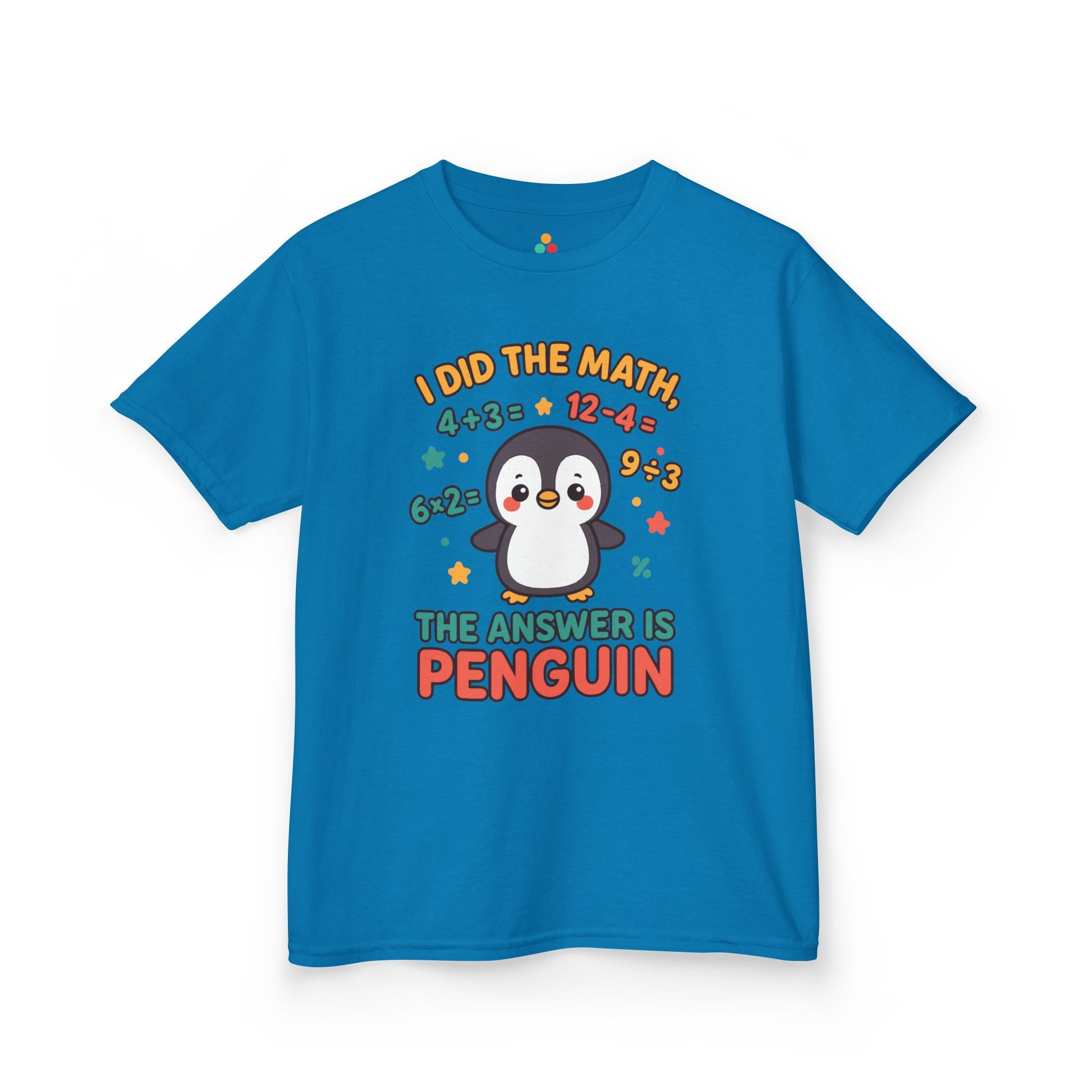 I Did The Math Penguin Cute School Kids T-shirt | TEEZOCA I Did The Math penguin Kids T-shirt
