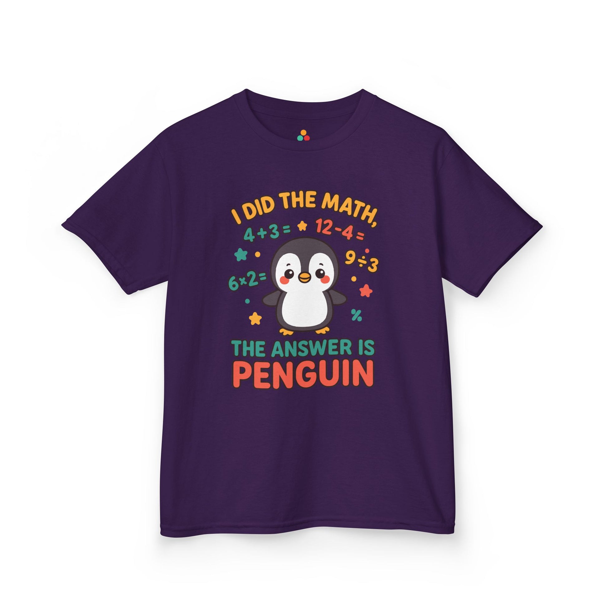 I Did The Math Penguin Cute School Kids T-shirt | TEEZOCA back to school penguin Kids T-shirt