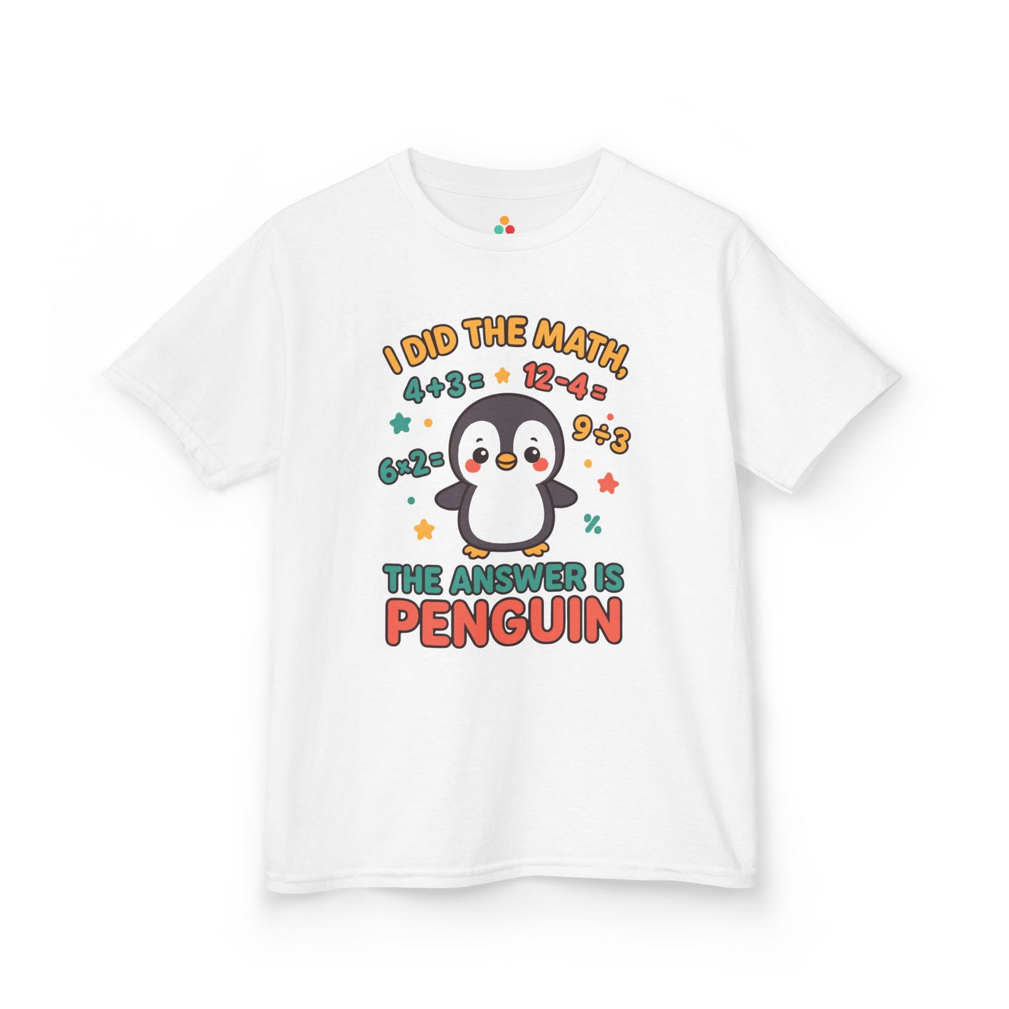 I Did The Math Penguin Cute School Kids T-shirt | TEEZOCA cute penguin math graphic Kids T-shirt
 