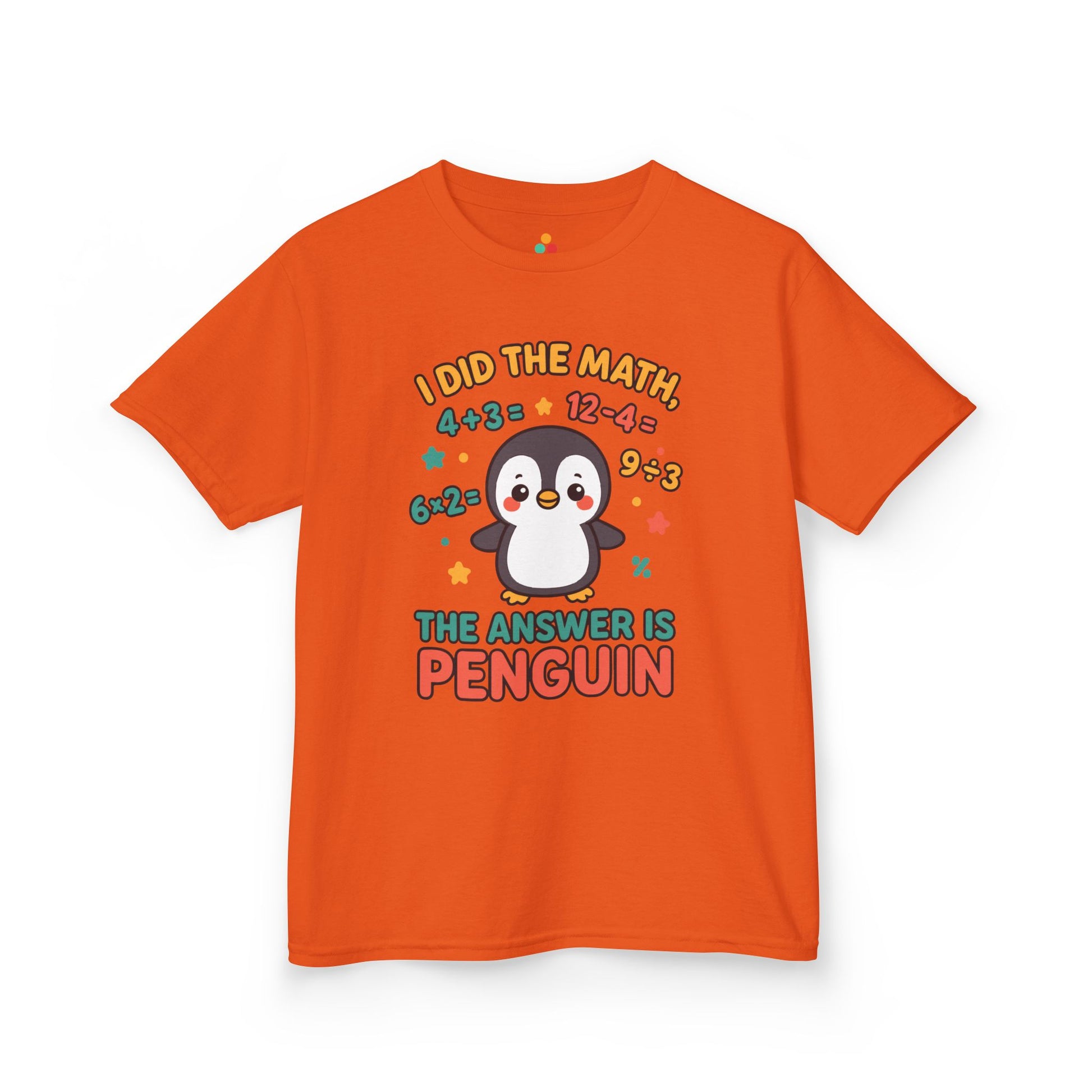 I Did The Math Penguin Cute School Kids T-shirt | TEEZOCA school humor penguin print Kids T-shirt
