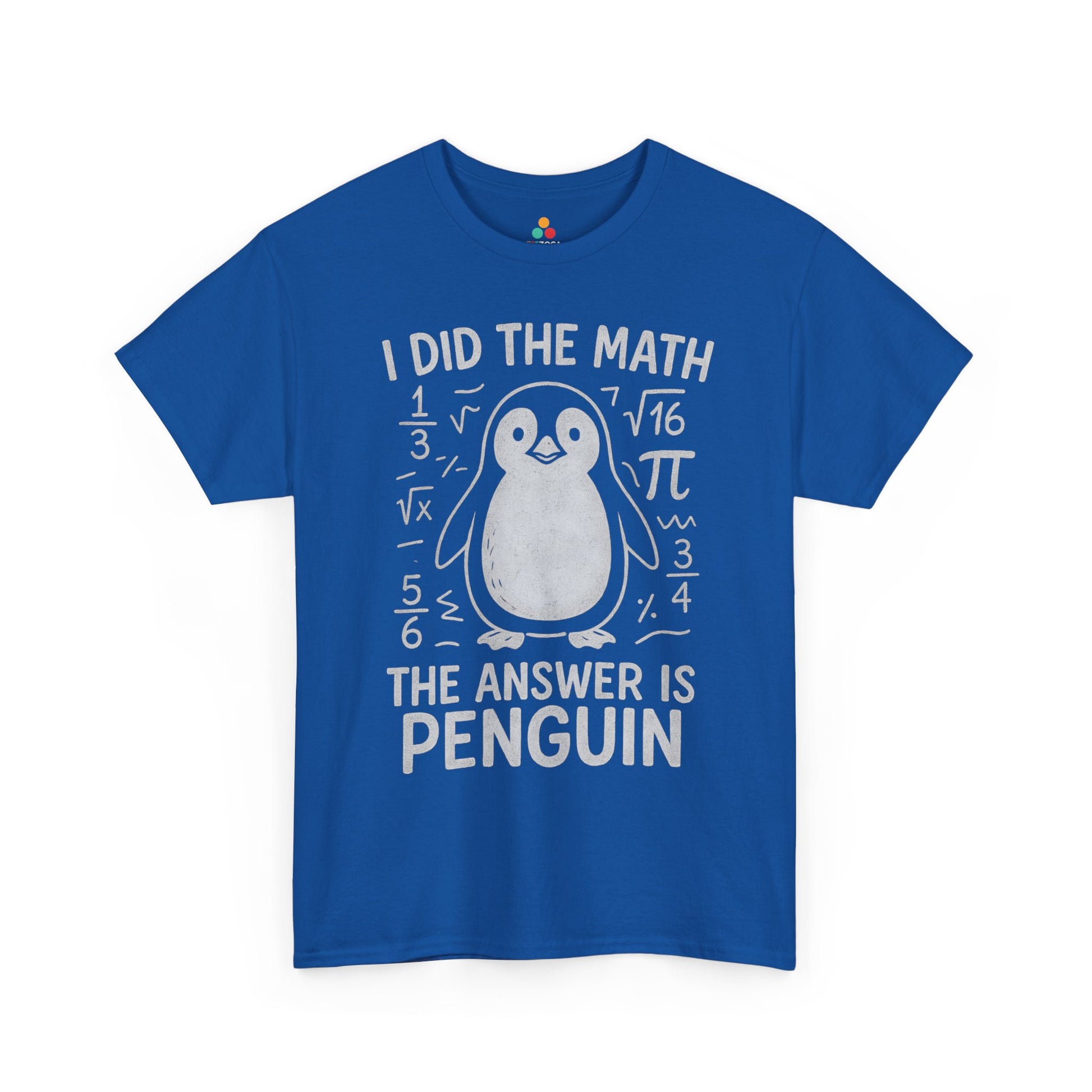 I Did The Math Penguin Funny Graphic Unisex T-shirt | TEEZOCA I Did The Math Penguin Unisex T-shirt black and white design