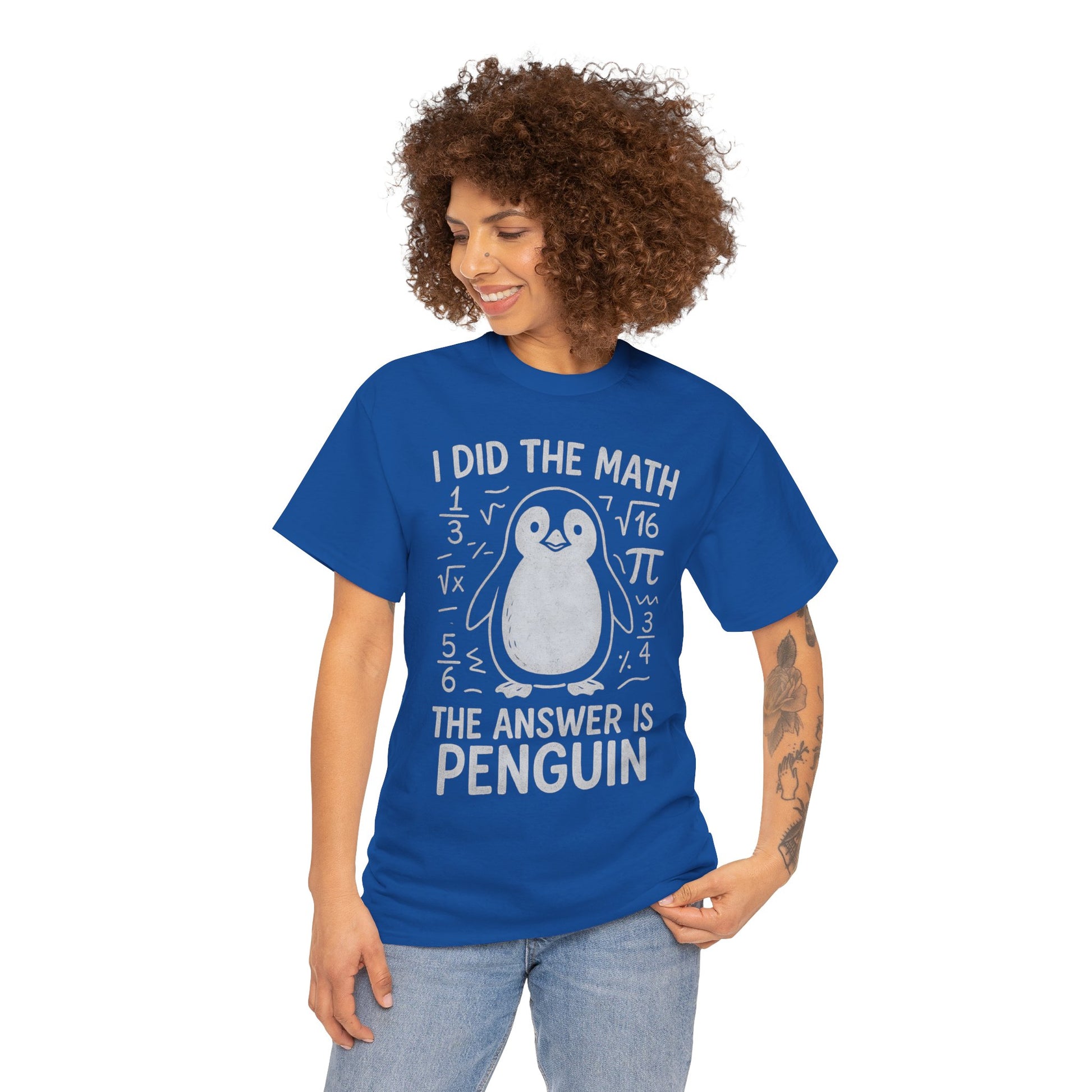 I Did The Math Penguin Funny Graphic Unisex T-shirt | TEEZOCA math teacher gift penguin Unisex T-shirt