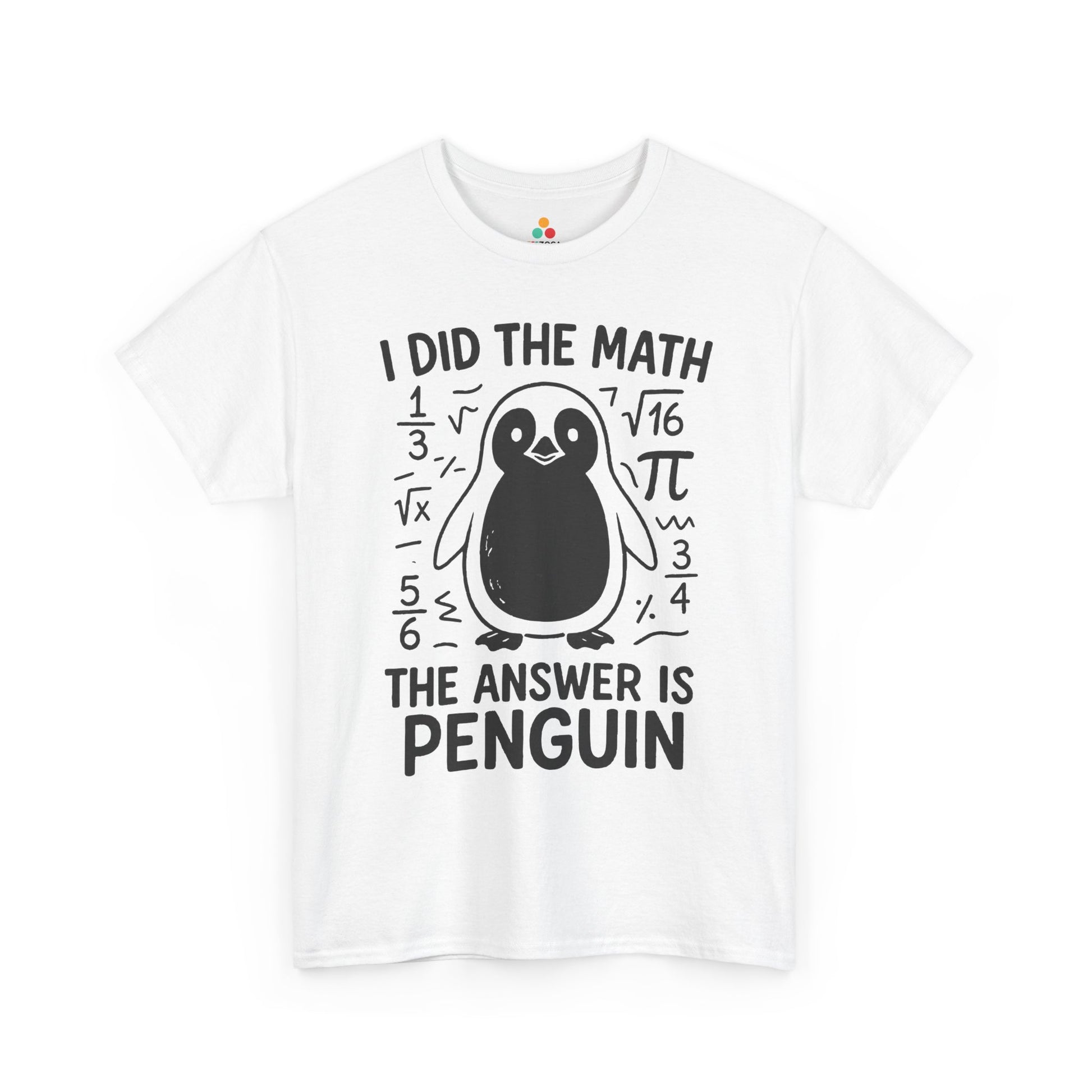 I Did The Math Penguin Funny Graphic Unisex T-shirt | TEEZOCA nerdy penguin equation graphic tee