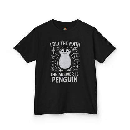 I Did The Math Penguin Funny School Unisex T-shirt | TEEZOCA classroom joke penguin Kids T-shirt