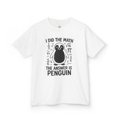 I Did The Math Penguin Funny School Unisex T-shirt | TEEZOCA nerd humor penguin school Kids T-shirt
