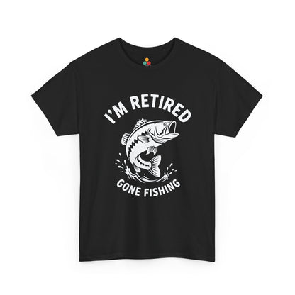 I'm Retired Gone Fishing T-Shirt – Funny Retirement Bass Gift | TEEZOCA 