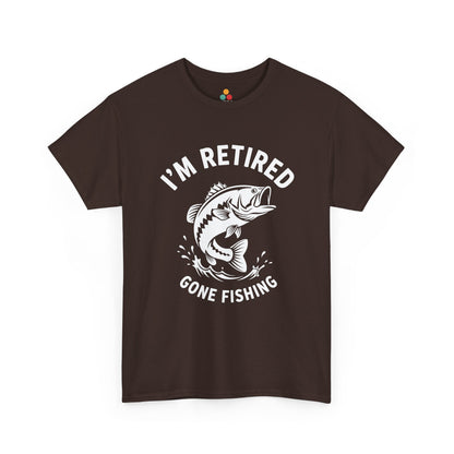 I'm Retired Gone Fishing T-Shirt – Funny Retirement Bass Gift | TEEZOCA 