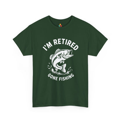 I'm Retired Gone Fishing T-Shirt – Funny Retirement Bass Gift | TEEZOCA 