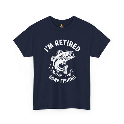 I'm Retired Gone Fishing T-Shirt – Funny Retirement Bass Gift | TEEZOCA 