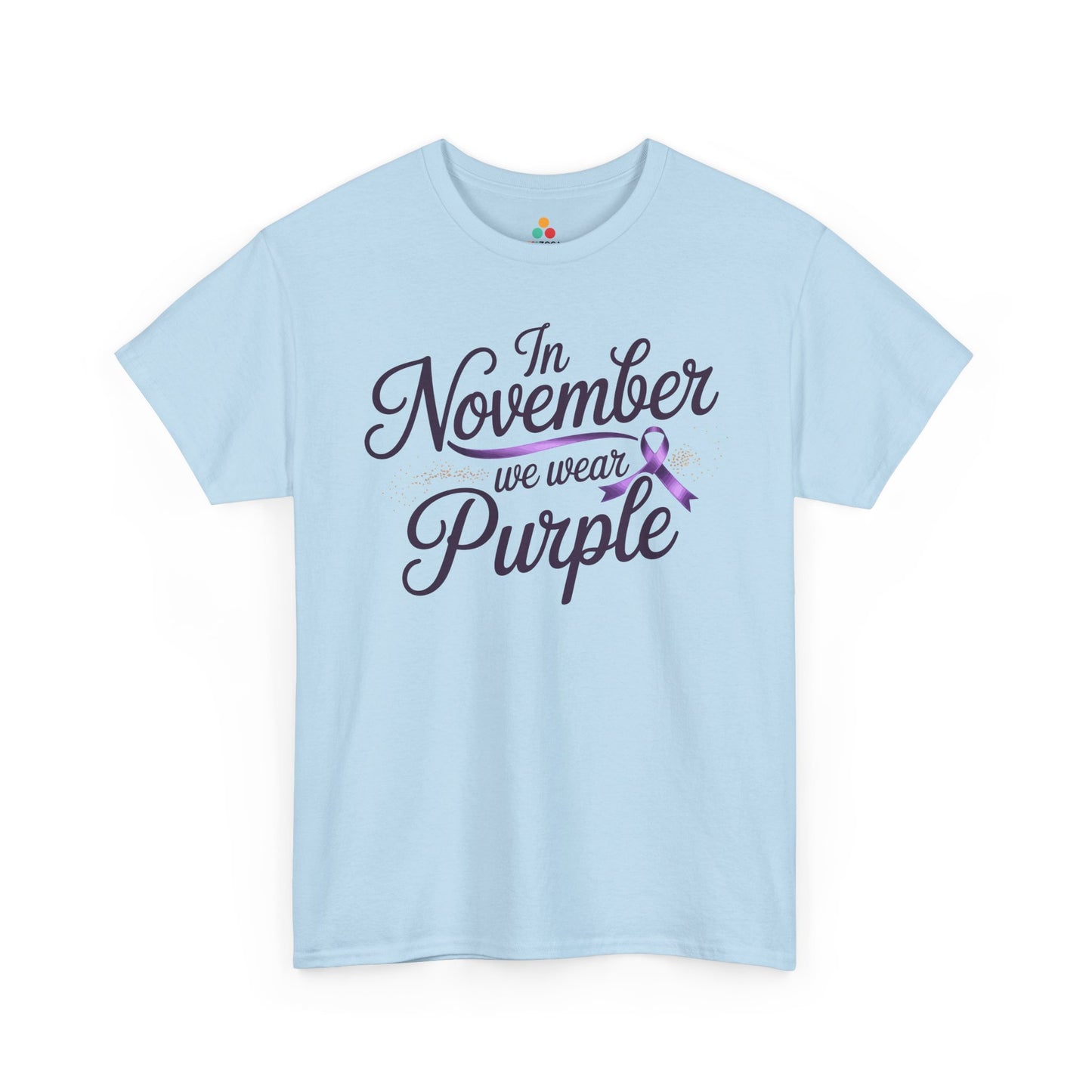 In November We Wear Purple Unisex T-shirt Alzheimer’s Awareness Design | TEEZOCA 