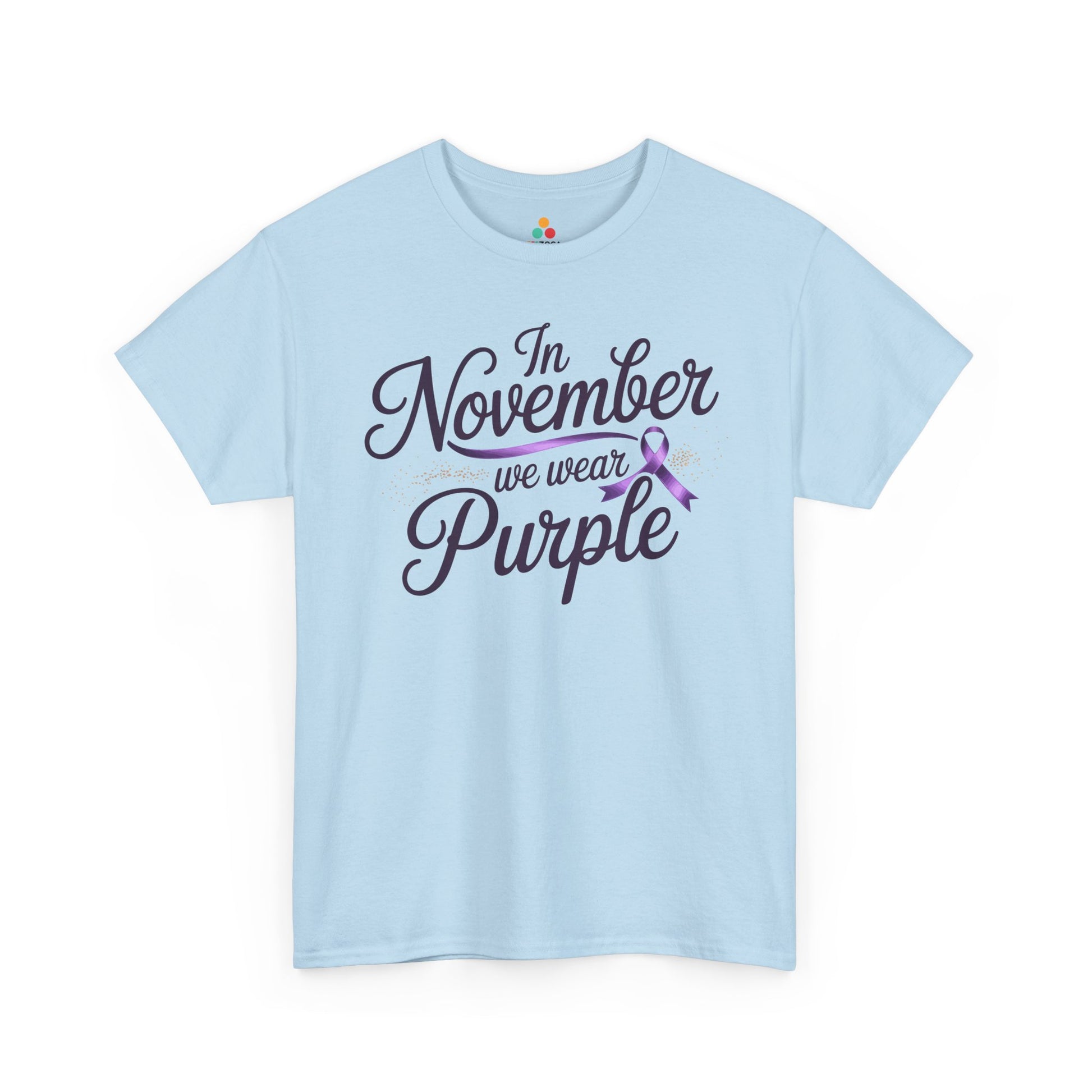 In November We Wear Purple Unisex T-shirt Alzheimer’s Awareness Design | TEEZOCA 