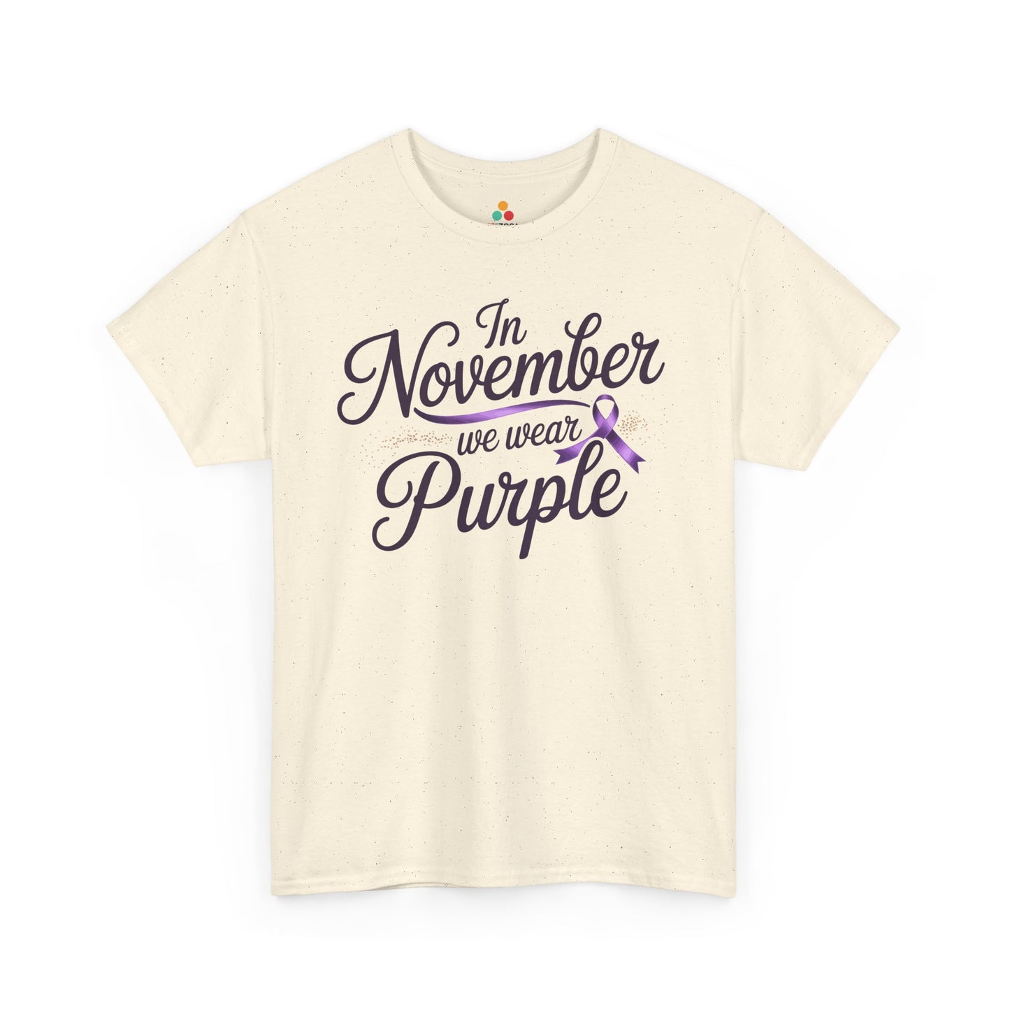 In November We Wear Purple Unisex T-shirt Alzheimer’s Awareness Design | TEEZOCA 