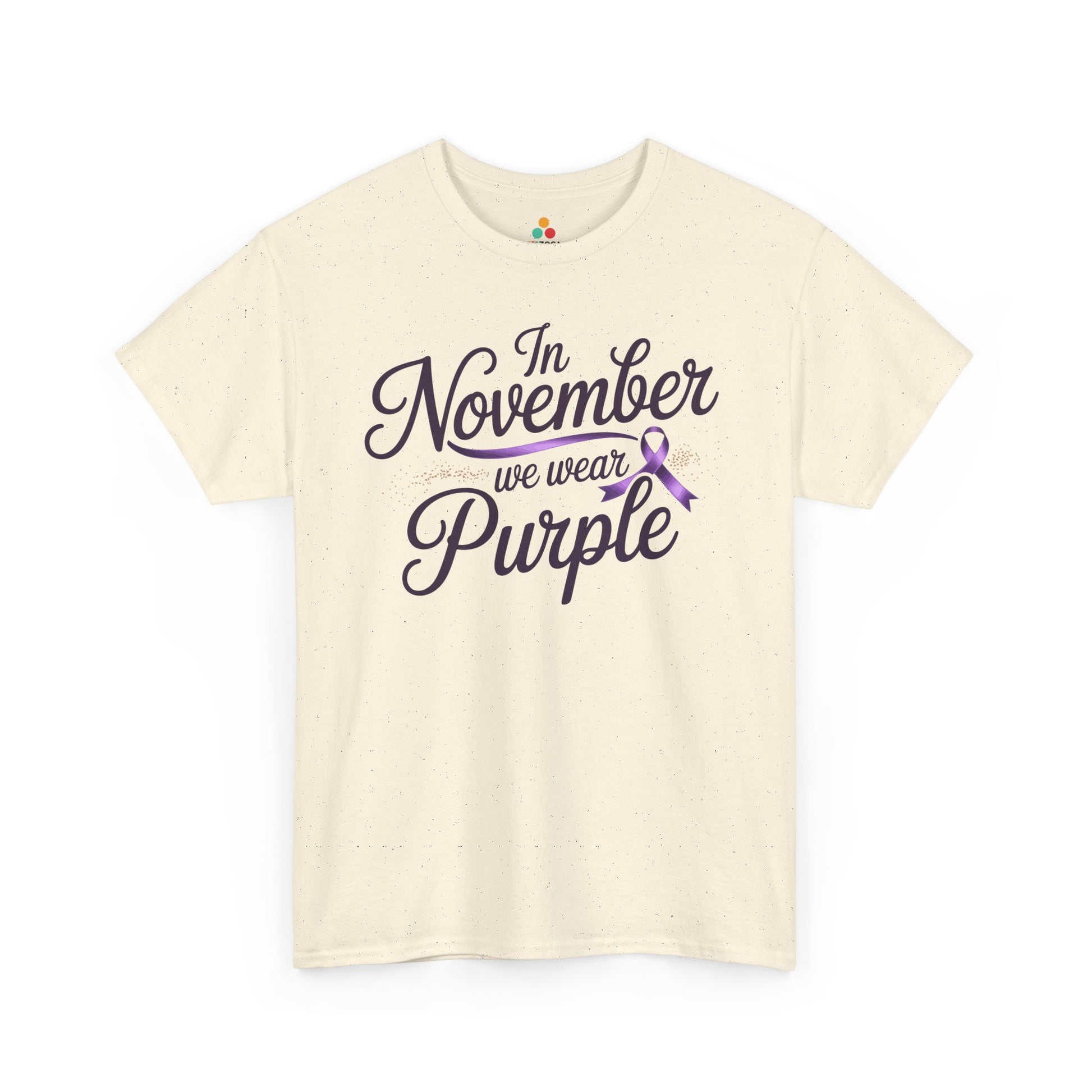In November We Wear Purple Unisex T-shirt Alzheimer’s Awareness Design | TEEZOCA 