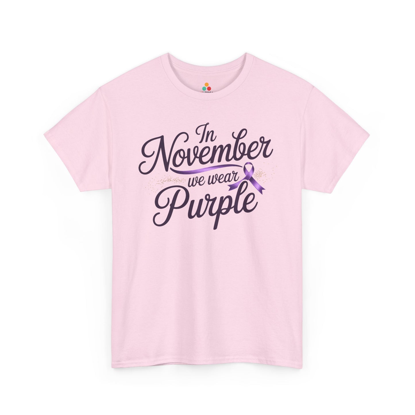 In November We Wear Purple Unisex T-shirt Alzheimer’s Awareness Design | TEEZOCA 