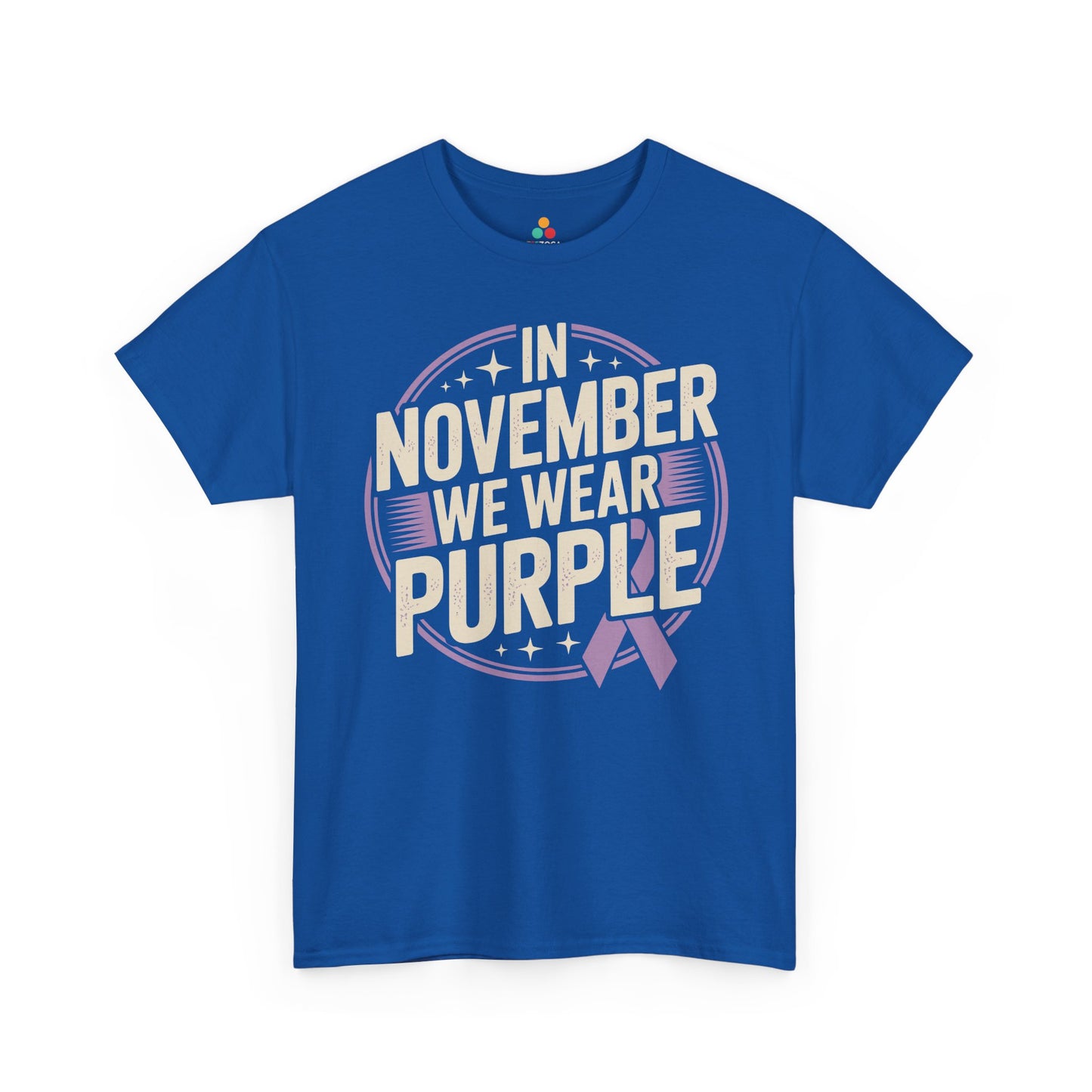 In November We Wear Purple Unisex T-shirt Alzheimer's Support | TEEZOCA 