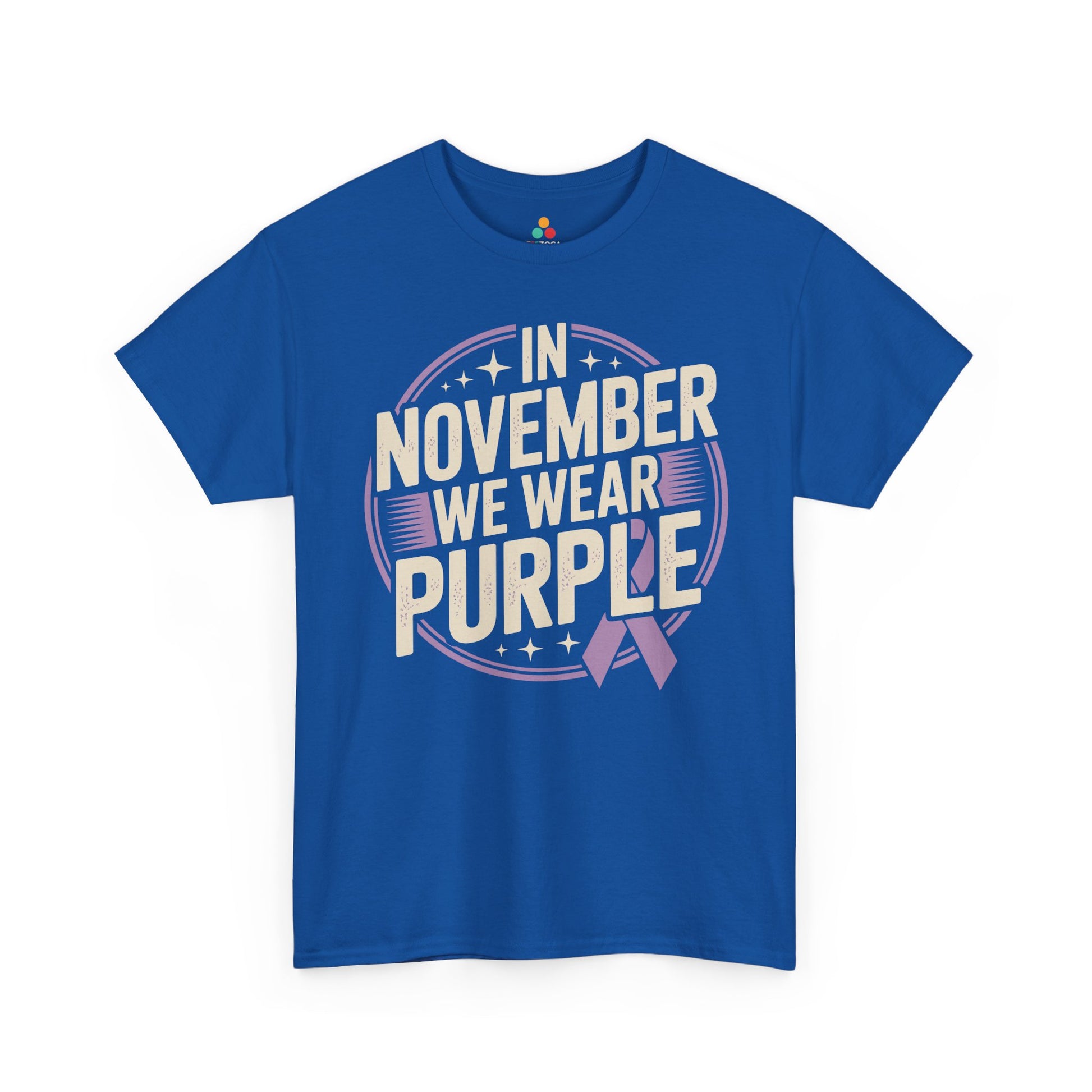 In November We Wear Purple Unisex T-shirt Alzheimer's Support | TEEZOCA 