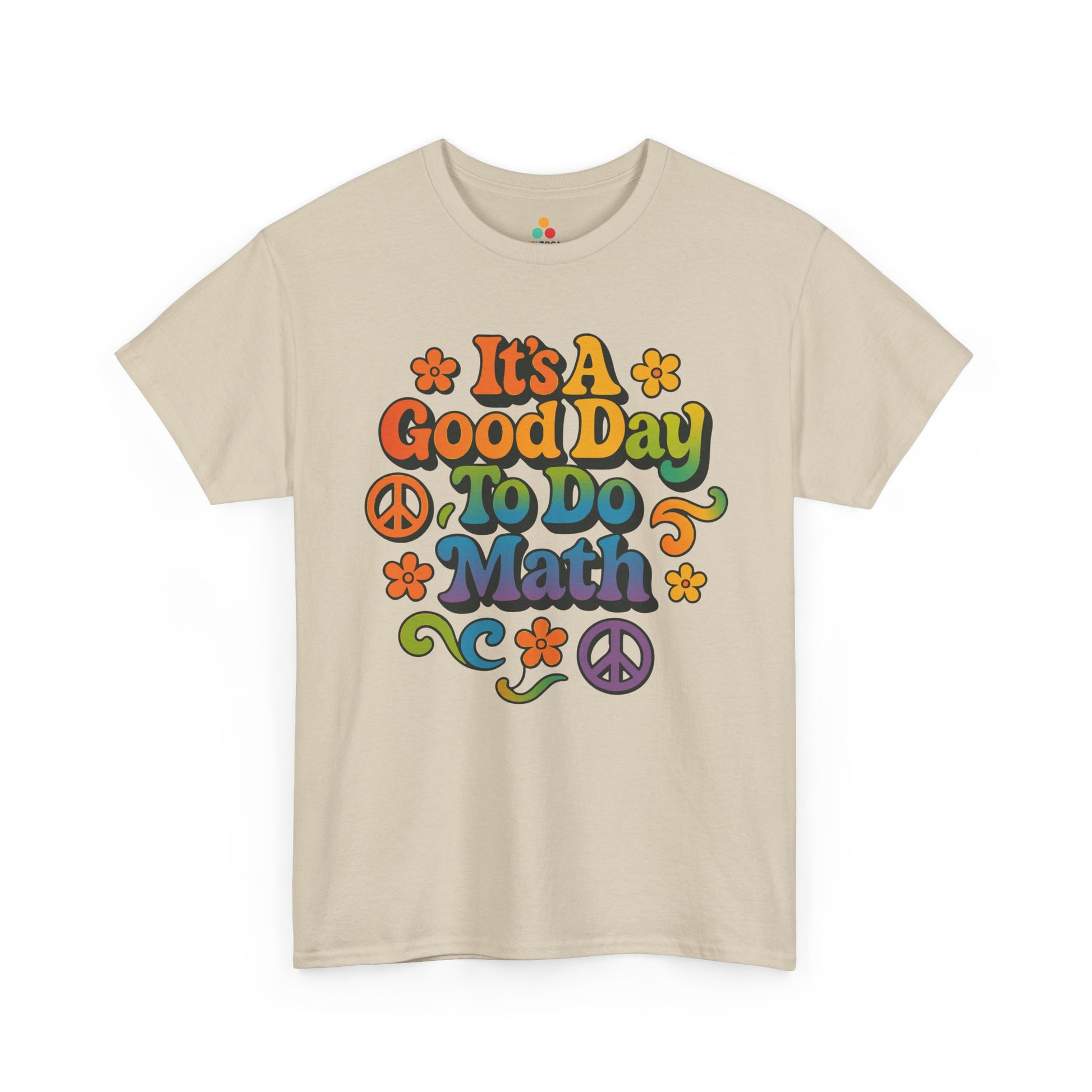 It’s A Good Day To Do Math Groovy Unisex T-shirt | TEEZOCA colorful gradient math classroom graphic tee