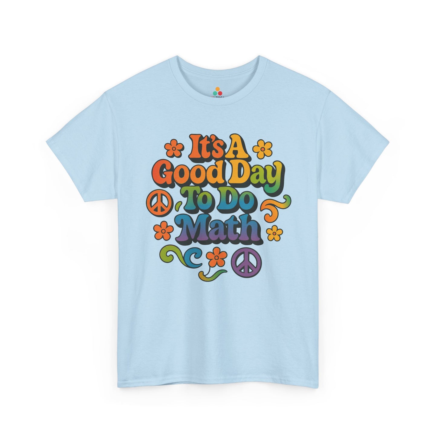 It’s A Good Day To Do Math Groovy Unisex T-shirt | TEEZOCA groovy floral math Unisex T-shirt